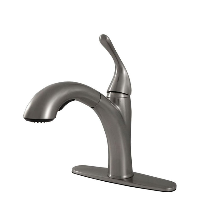 GRIFO DE COCINA DE 1 MANGO 8301-804 NÍQUEL CEPILLADO