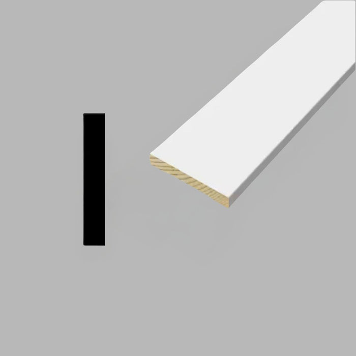 Primed Pine Flat 1x4x17 ft