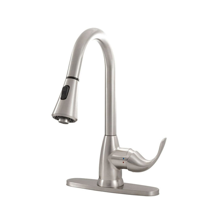 GRIFO DE COCINA DE 1 MANGO 8401-803 NÍQUEL CEPILLADO