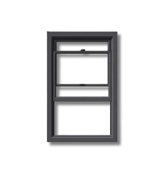 Black Vinyl Single-Hung Window