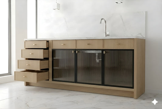 Crystal Glass Wall Cabinets