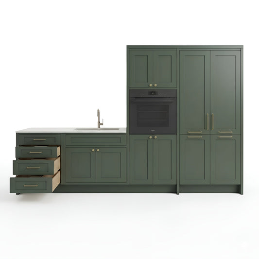 Aston Green Oven and Pantry Cabinet