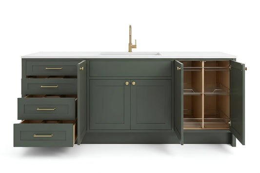 Aston Green Vanity Cabinet