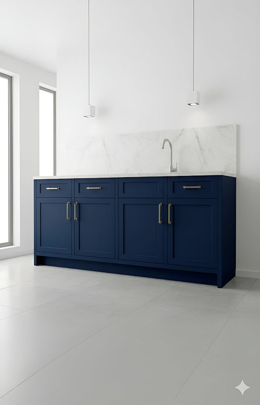 Greek Blue Wall Cabinets