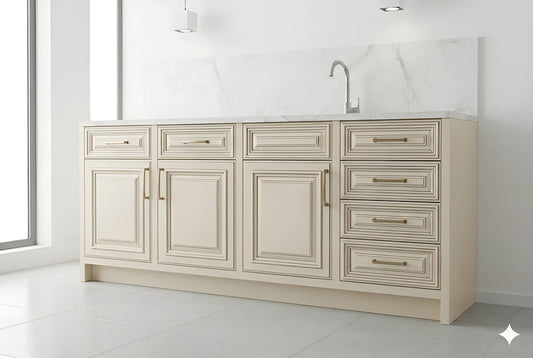 Charleston White Base Cabinets