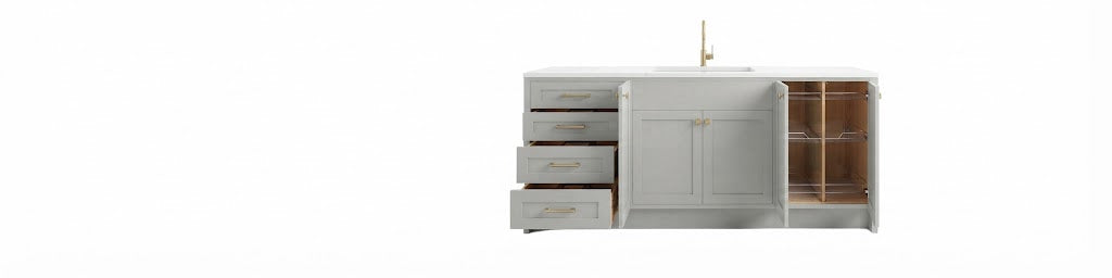 Luna Gray Vanity Cabinets