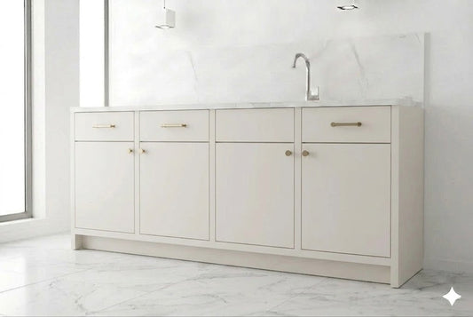Matte Ivory Wall Cabinets