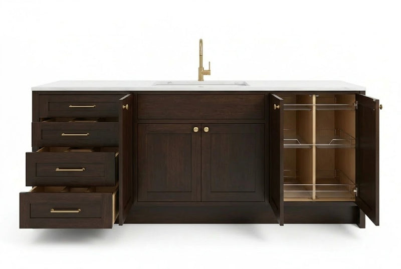 Shaker Espresso Vanity Cabinets