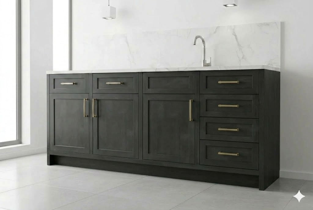 Smokey Ash Wall Cabinets