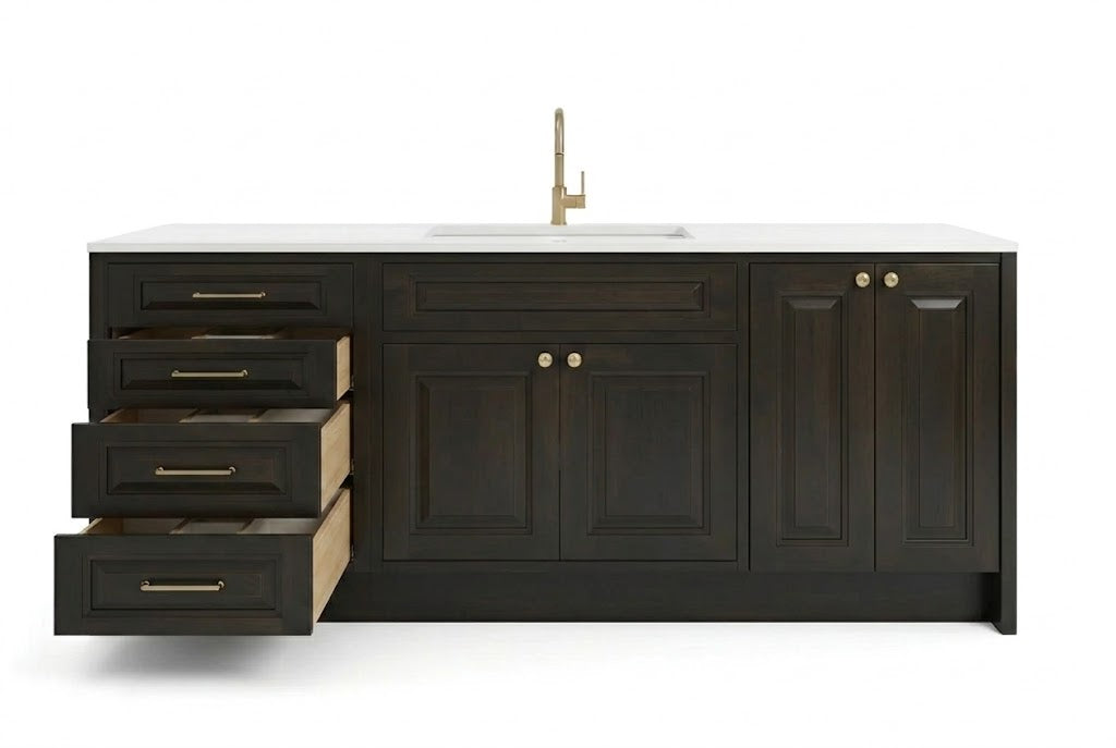 Aspen Charcoal Gray Vanity Cabinets
