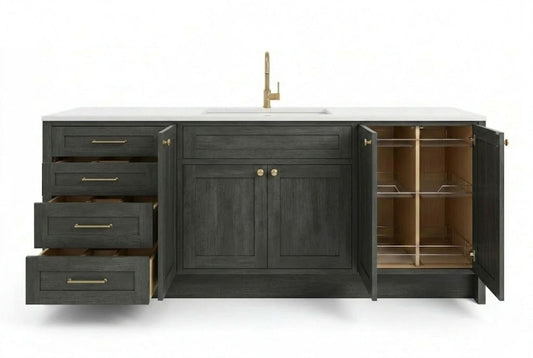 Smokey Ash Vanity Cabinets