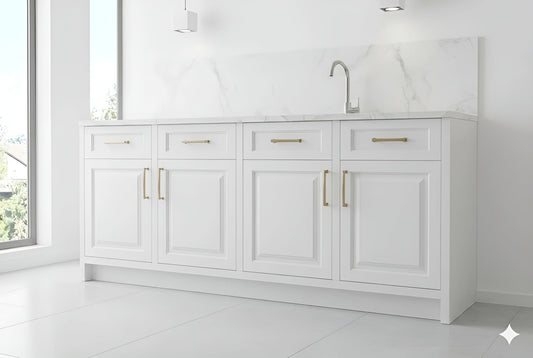 Double Dove White Wall Cabinets