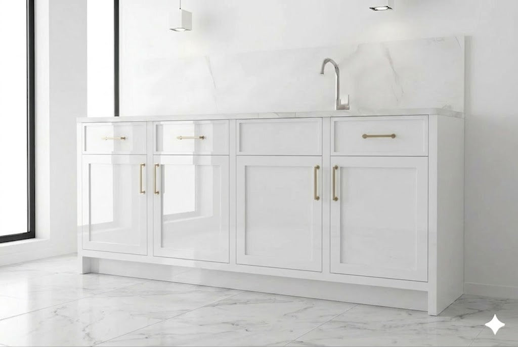 High Gloss White Wall Cabinets