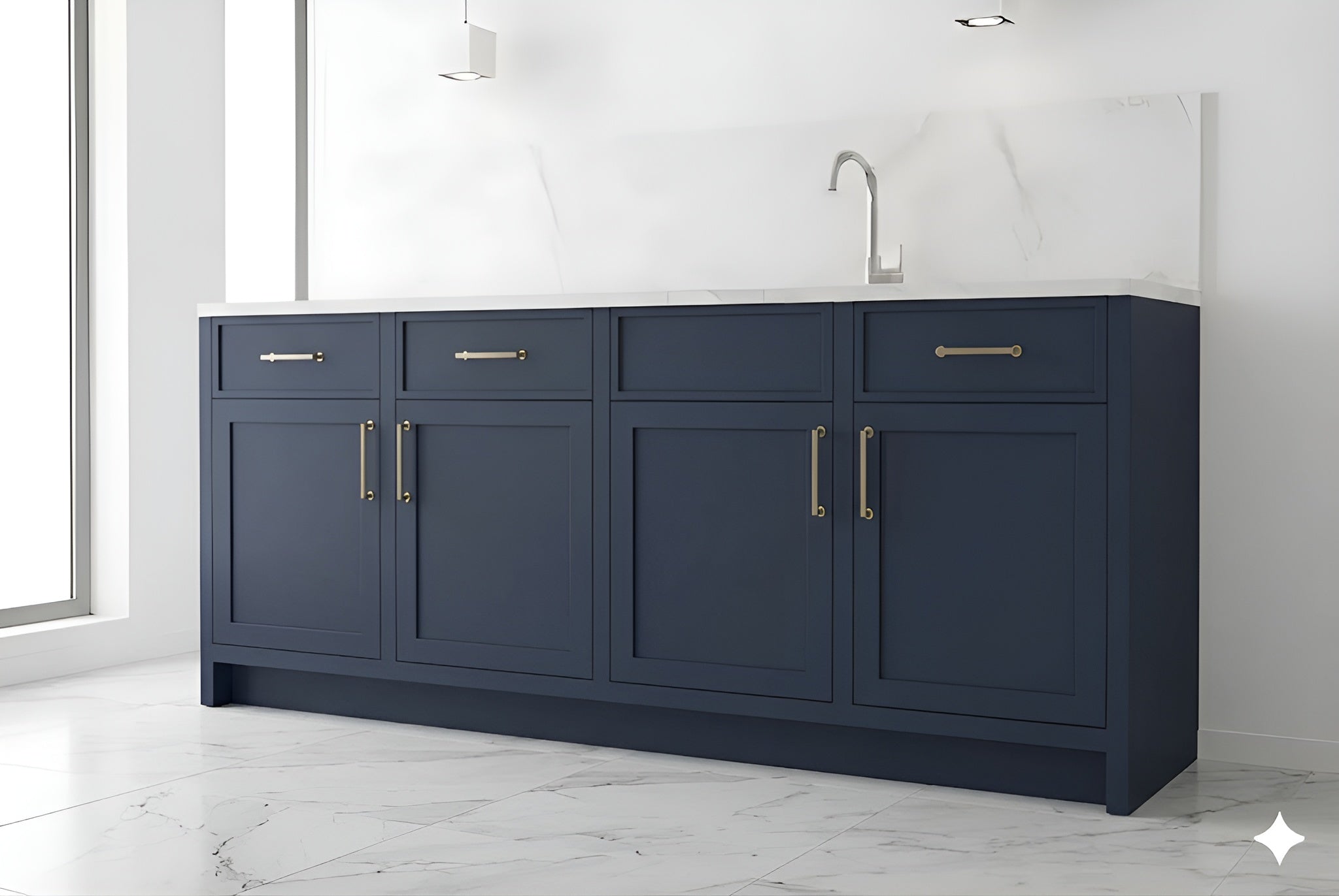 Navy Blue Wall Cabinets