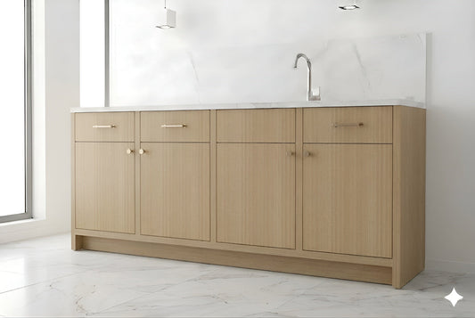 Oak Blonde Base Cabinets