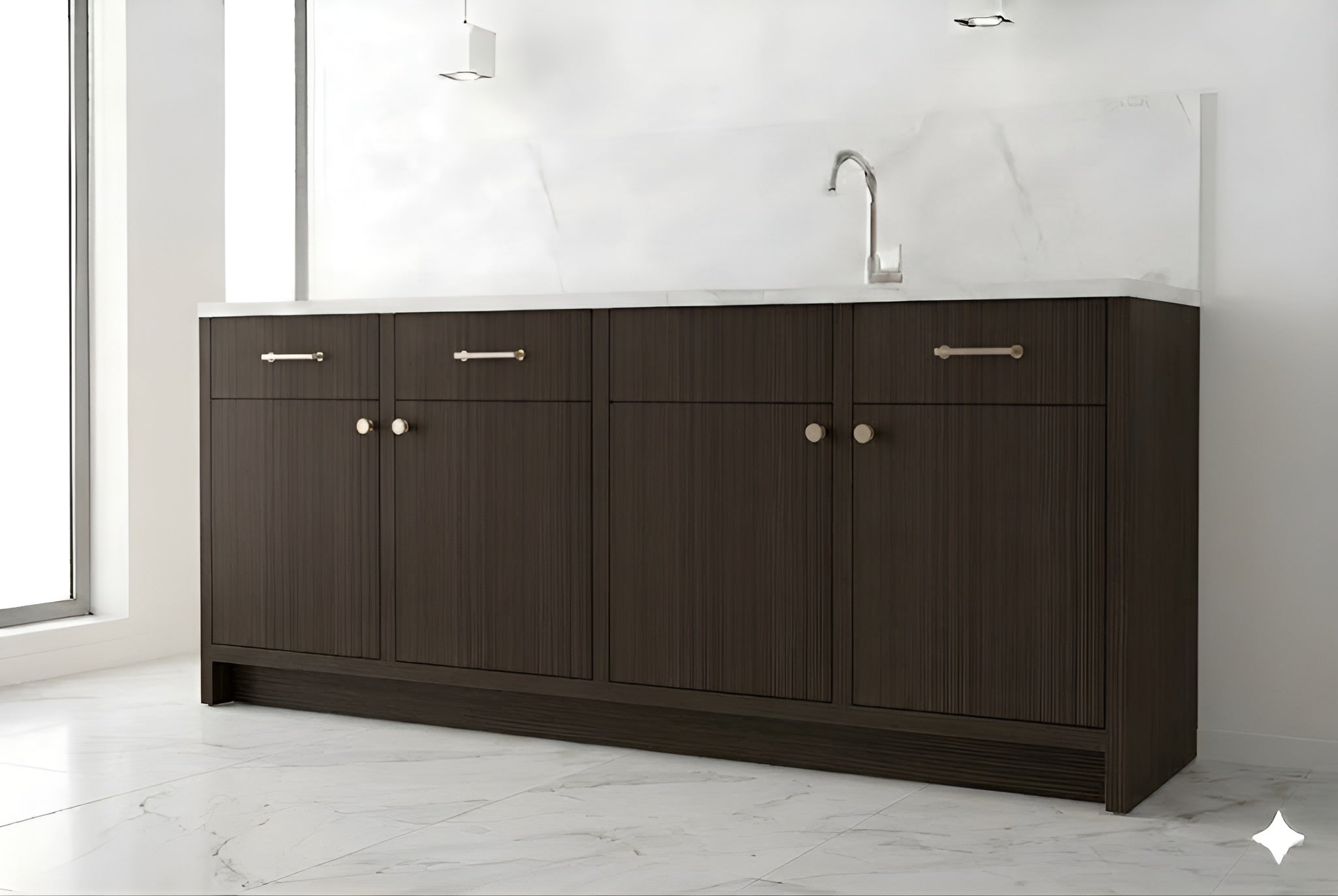Oak Shade Wall Cabinets