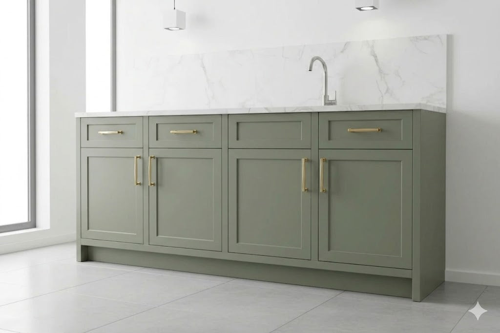 Sage Breeze Base Cabinets