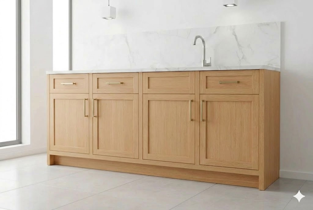 Slim Shaker Oak Base Cabinets