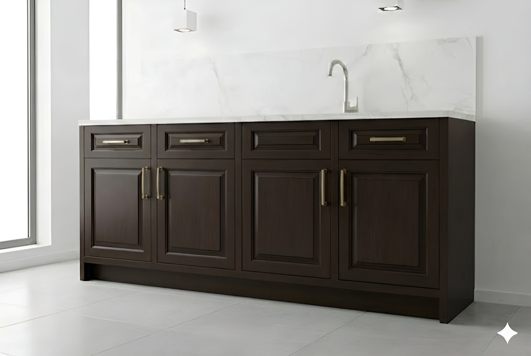 Aspen Charcoal Gray Wall Cabinets