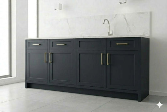 Smokey Ash Base Cabinets