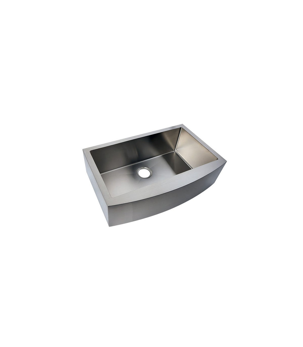 Single Bowl Farmhouse Apron Front Stainless Steel Sink