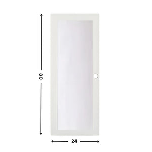 1-Lite Glass Slab Door (80" height )