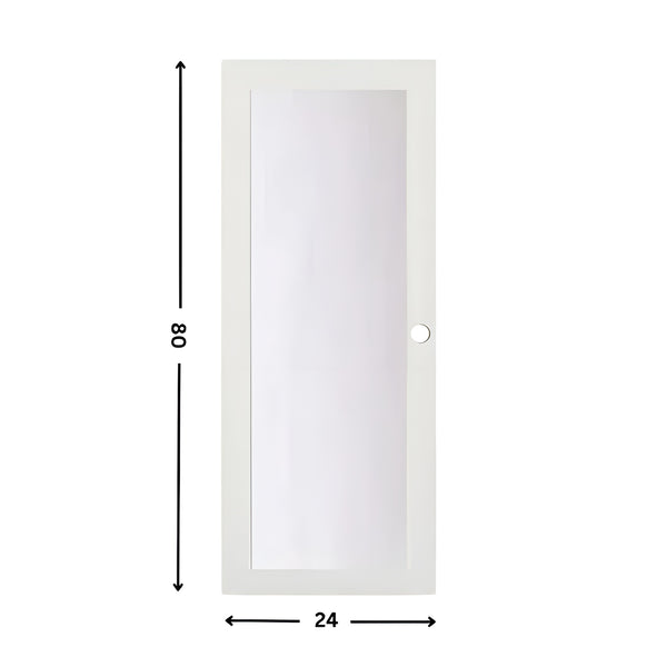 1-Lite Glass Slab Door (80" height )