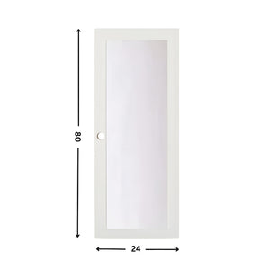 1-Lite Glass Slab Door (80" height )