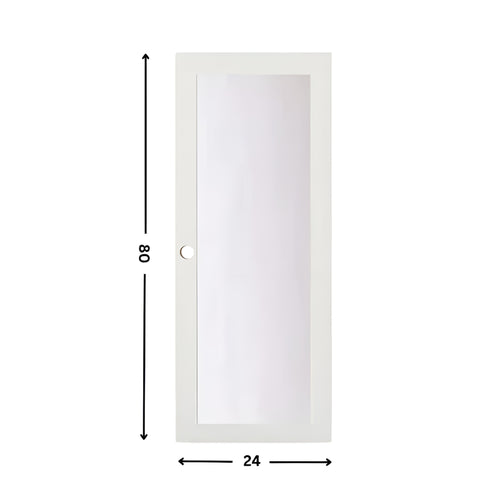 1-Lite Glass Slab Door (80" height )