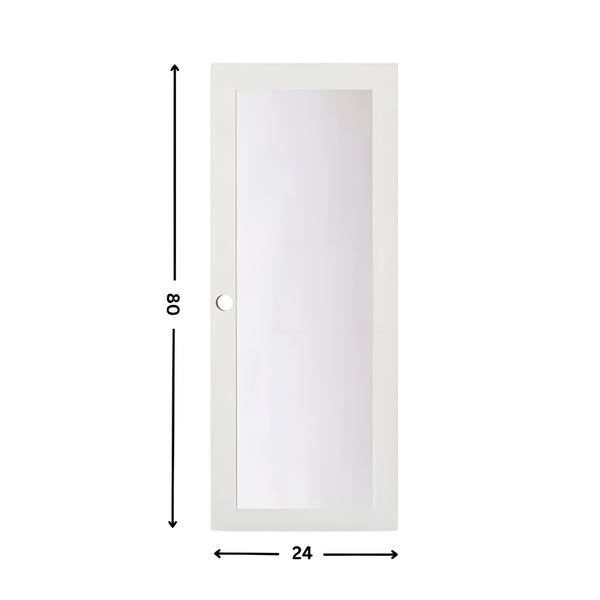 1-Lite Glass Slab Door (80" height )