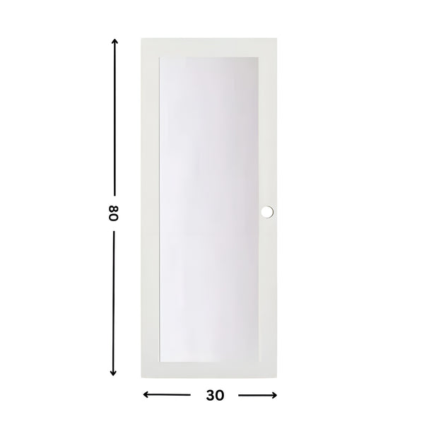 1-Lite Glass Slab Door (80" height )