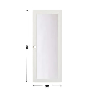 1-Lite Glass Slab Door (80" height )