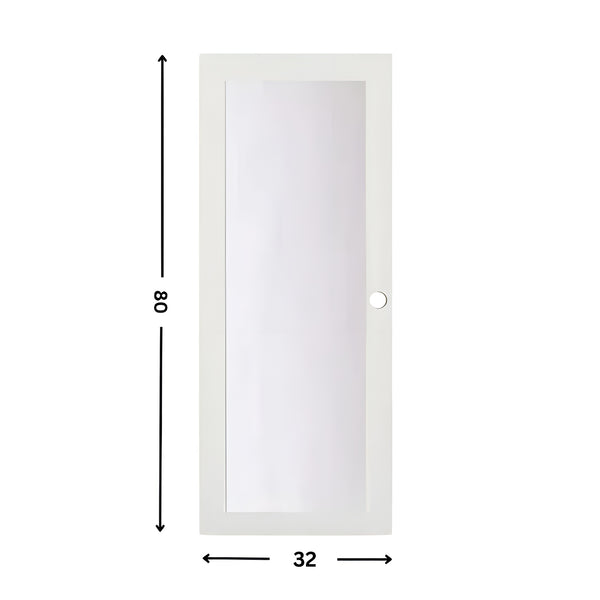 1-Lite Glass Slab Door (80" height )