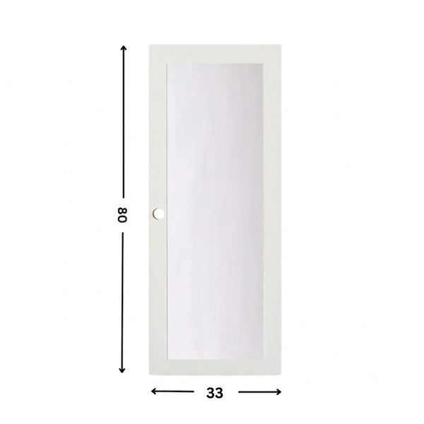 1-Lite Glass Slab Door (80" height )
