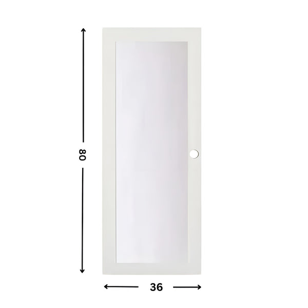1-Lite Glass Slab Door (80" height )
