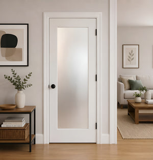 1-Lite Glass Slab Door (80" height )