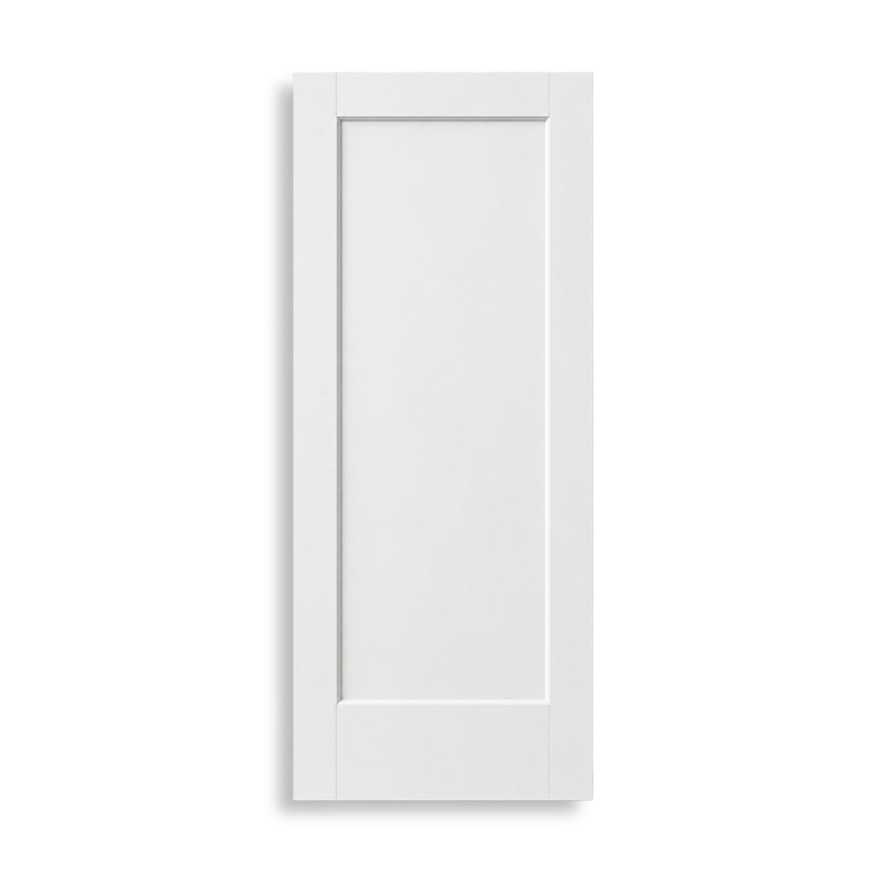 1-Panel Moulded Shaker Pocket Slab Door Solid (80" height)