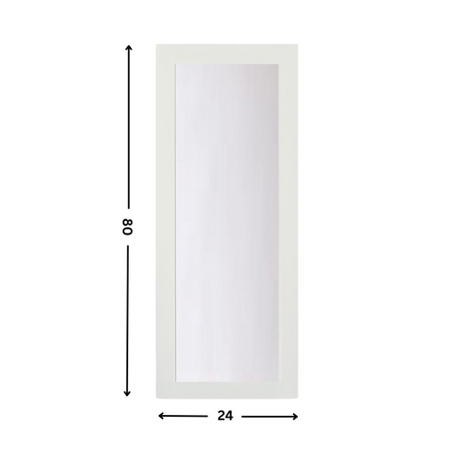 1-lite glass Slab Door (80" height )