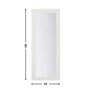 1-lite glass Slab Door (80" height )