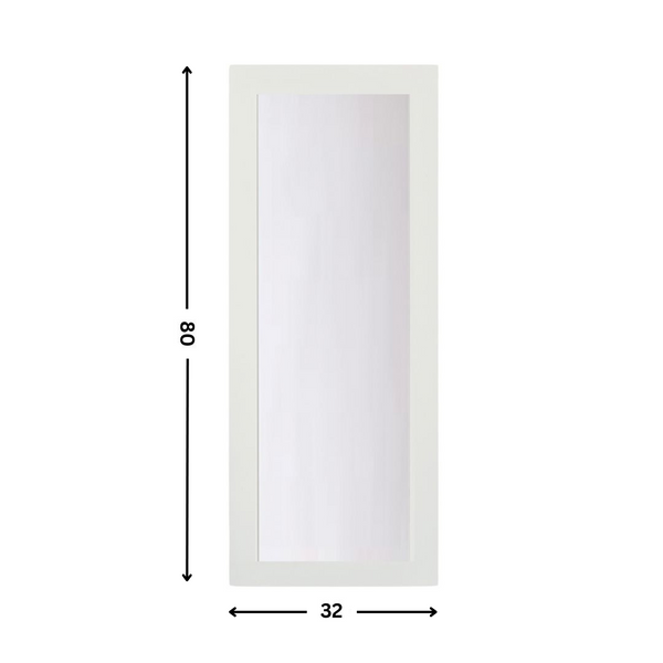 1-lite glass Slab Door (80" height )
