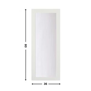 1-lite glass Slab Door (80" height )