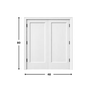 1-panel Moulded Double Door Solid (80" height)