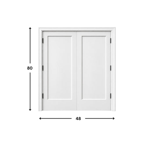 1-panel Moulded Double Door Solid (80" height)