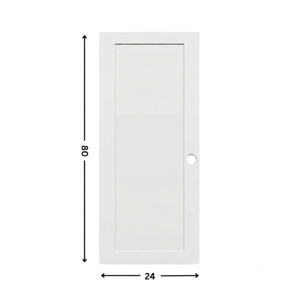 1-panel Prehung Hollow Moulded Door (80" height )