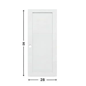 1-panel Prehung Solid Moulded Door (80" height)
