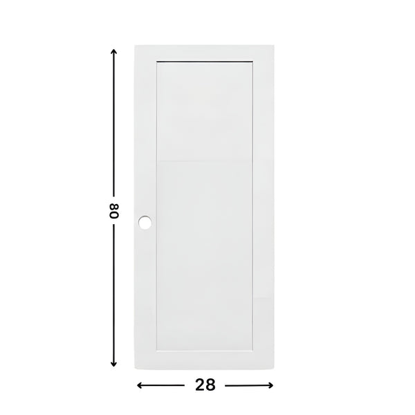 1-panel Prehung Solid Moulded Door (80" height)