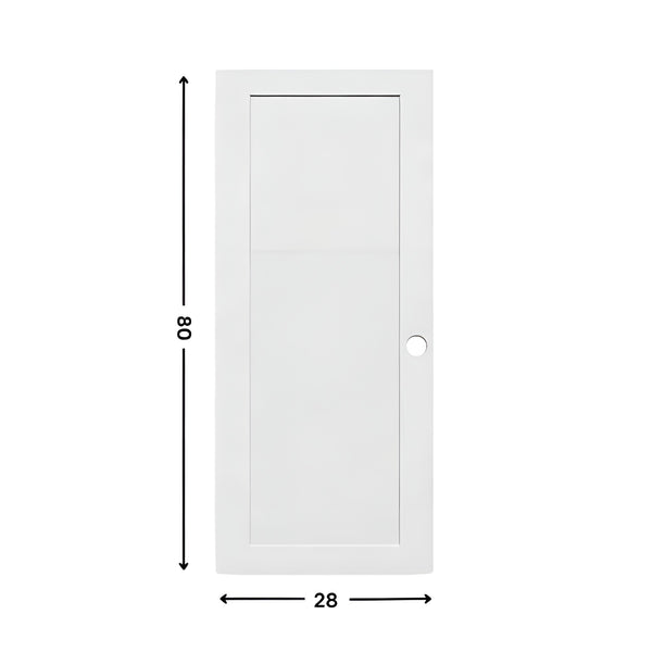 1-panel Prehung Solid Moulded Door (80" height)