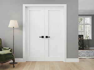 1-panel Moulded Shaker Double Door Solid (80" height)