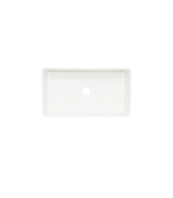 Single Bowl Farmhouse Fireclay Sink White