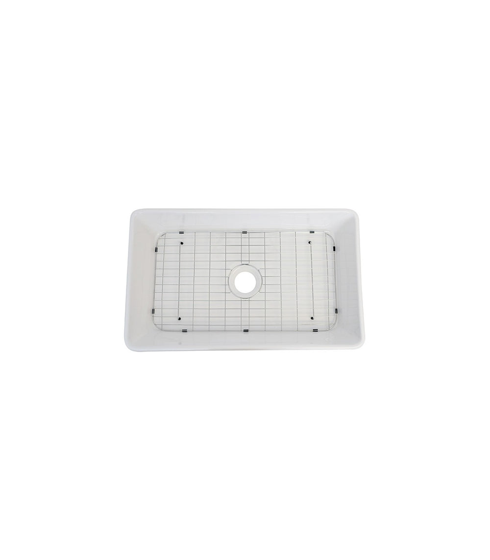 Single Bowl Farmhouse Porcelain Sink White